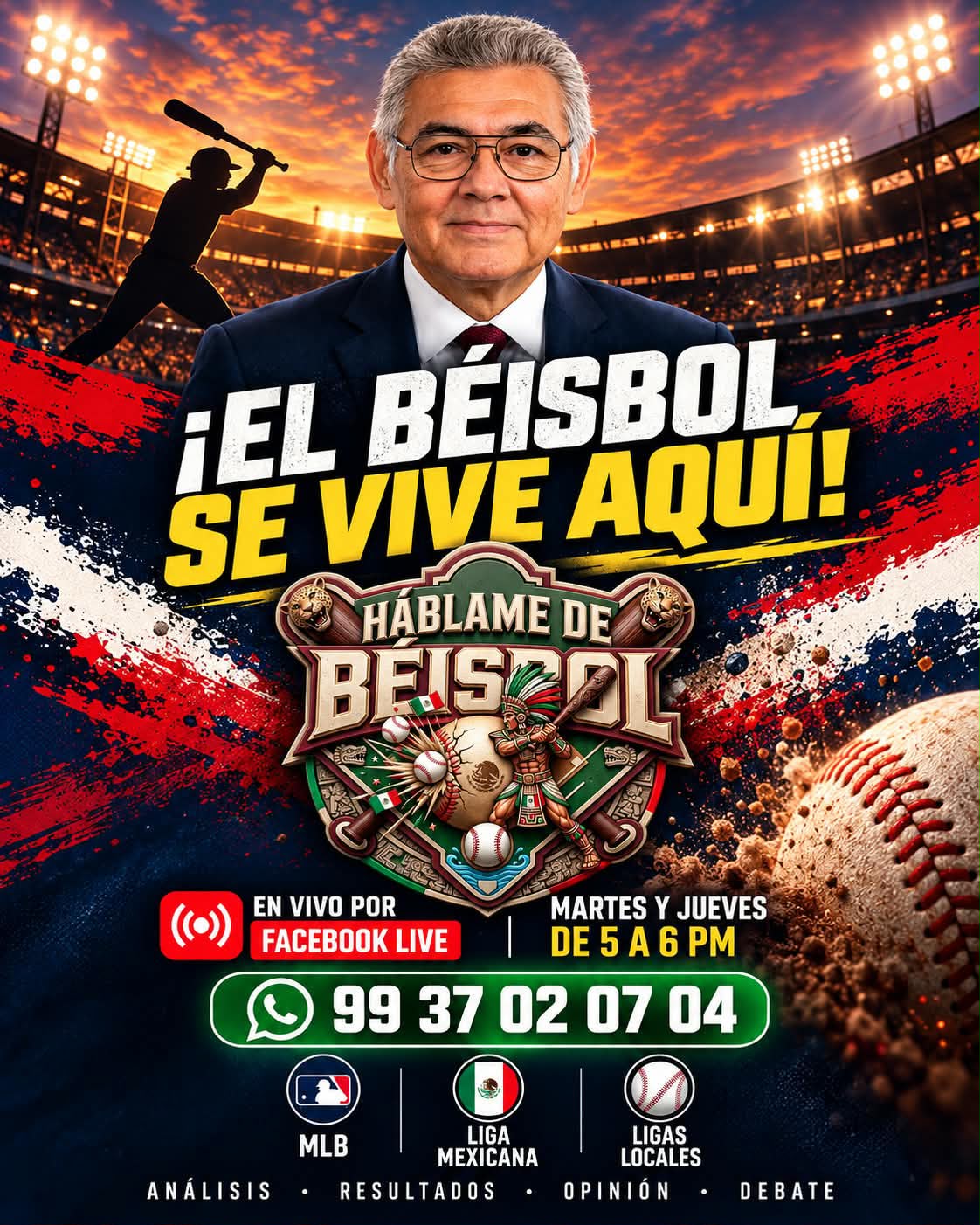 Imagen promocional de Háblame de Béisbol