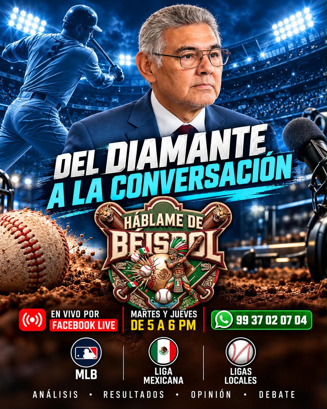 Imagen promocional del programa de béisbol