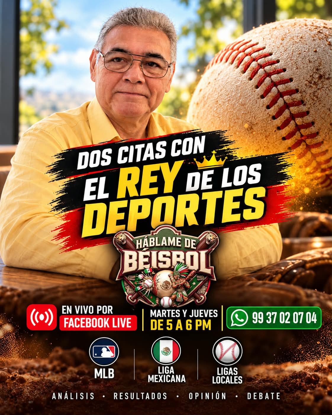 Arte promocional de Háblame de Béisbol
