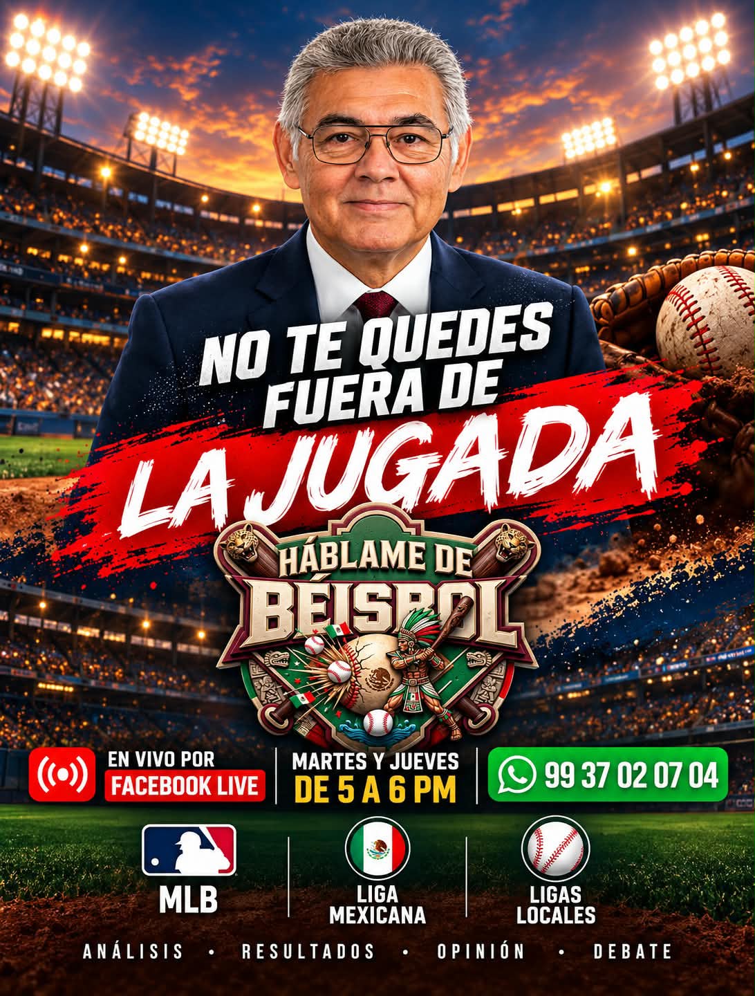 Poster del programa Háblame de Béisbol